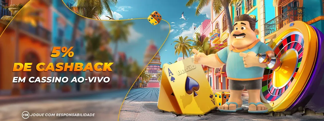 Banner com visual de cassino retrô